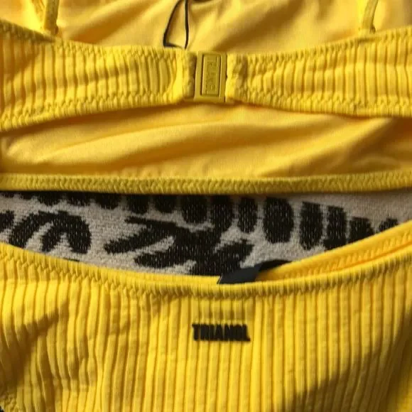 TRIANGL YELLOW MICA CHEEKY Bathing Suit NWT + Bag 🍋 - Picture 5 of 8